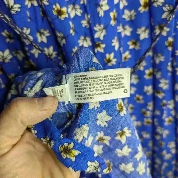 NWT Xhilaration Dress size Large Mini, sleevless, floral, light - Picture 8 of 8